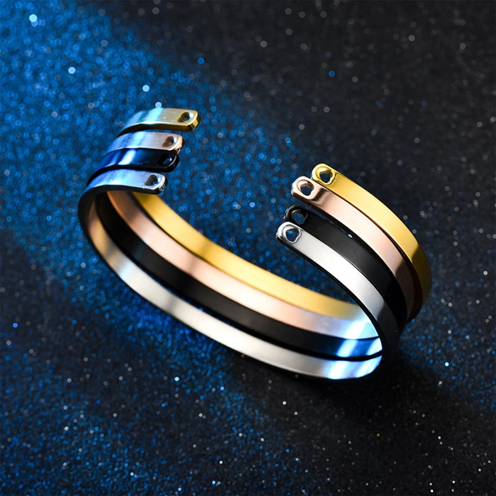 10 Pcs 6mm Wide Stainless Steel Bracelet
