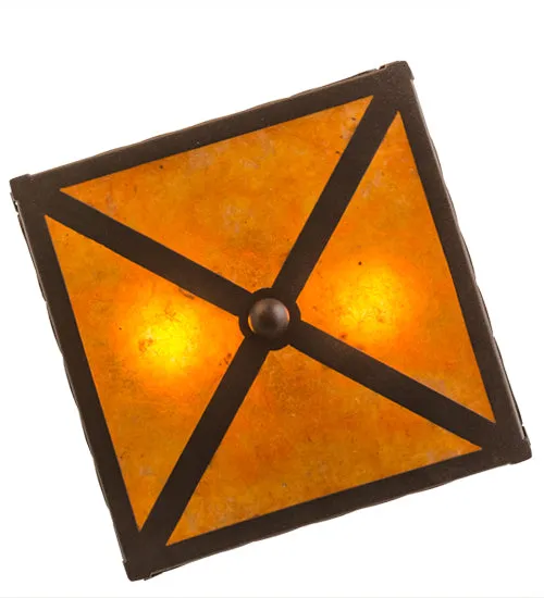 10"Sq Train Flushmount