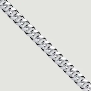 4.9mm Silver Cuban Bracelet