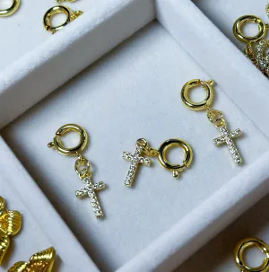 Babe Charm Bar- Pave Cross