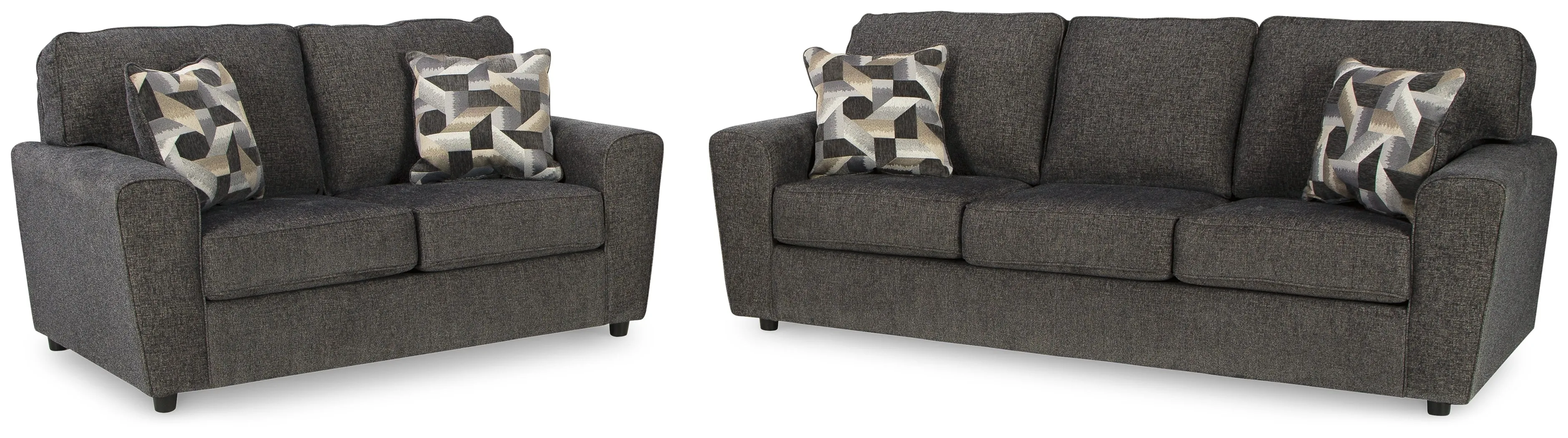 Cascilla Sofa and Loveseat in Slate