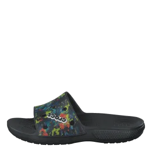Classic Crocs Tiedye Grphc Sld Multi/black