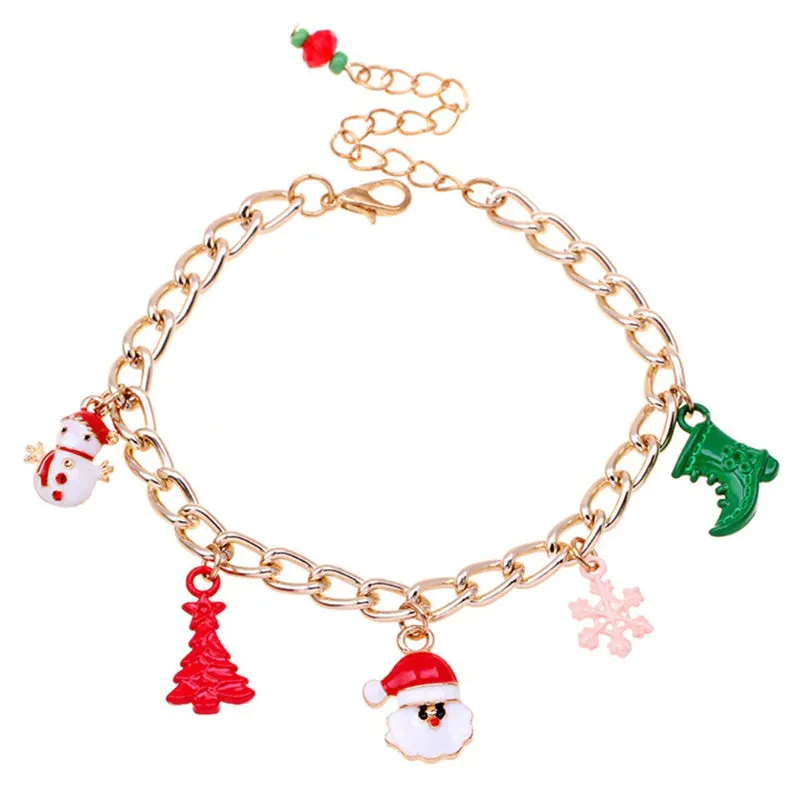 Delightful Christmas-Themed Bead Charm Bracelets