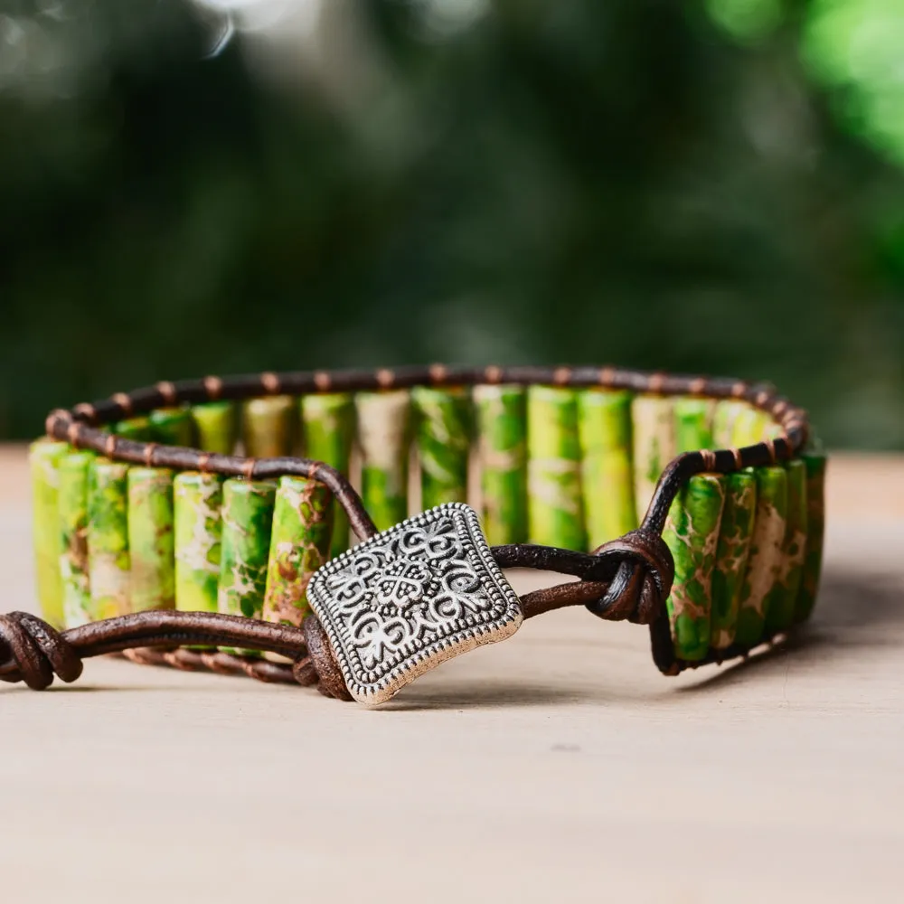 Forest Green Jasper Bracelet