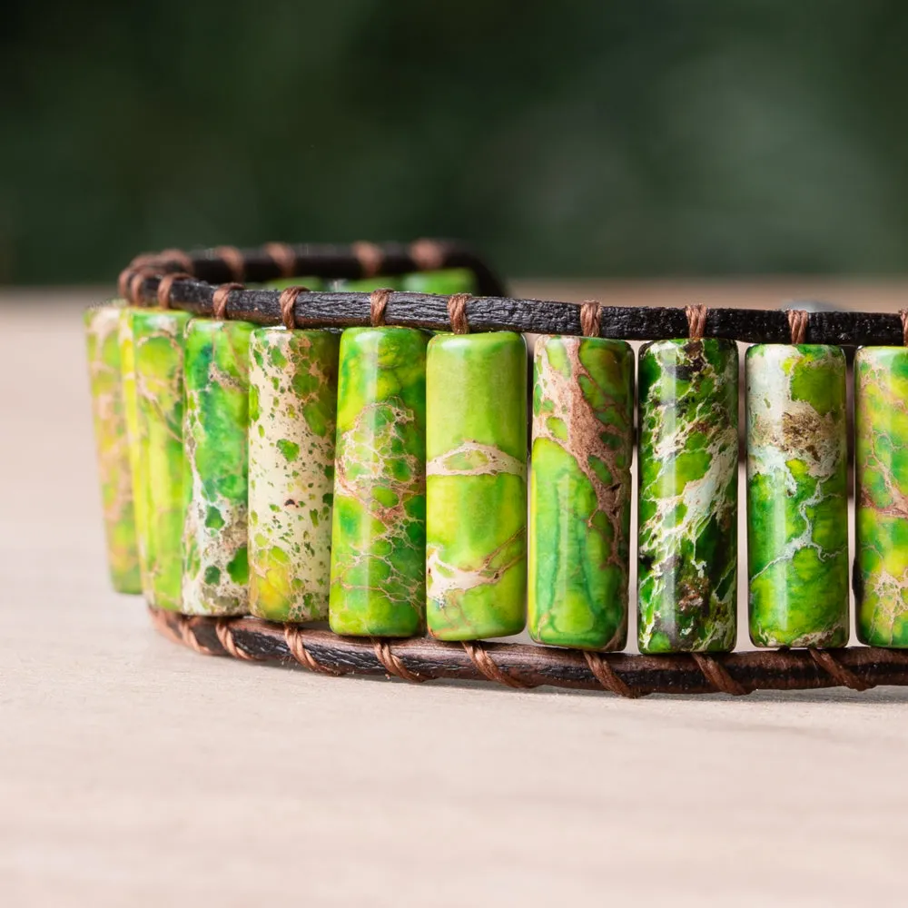 Forest Green Jasper Bracelet