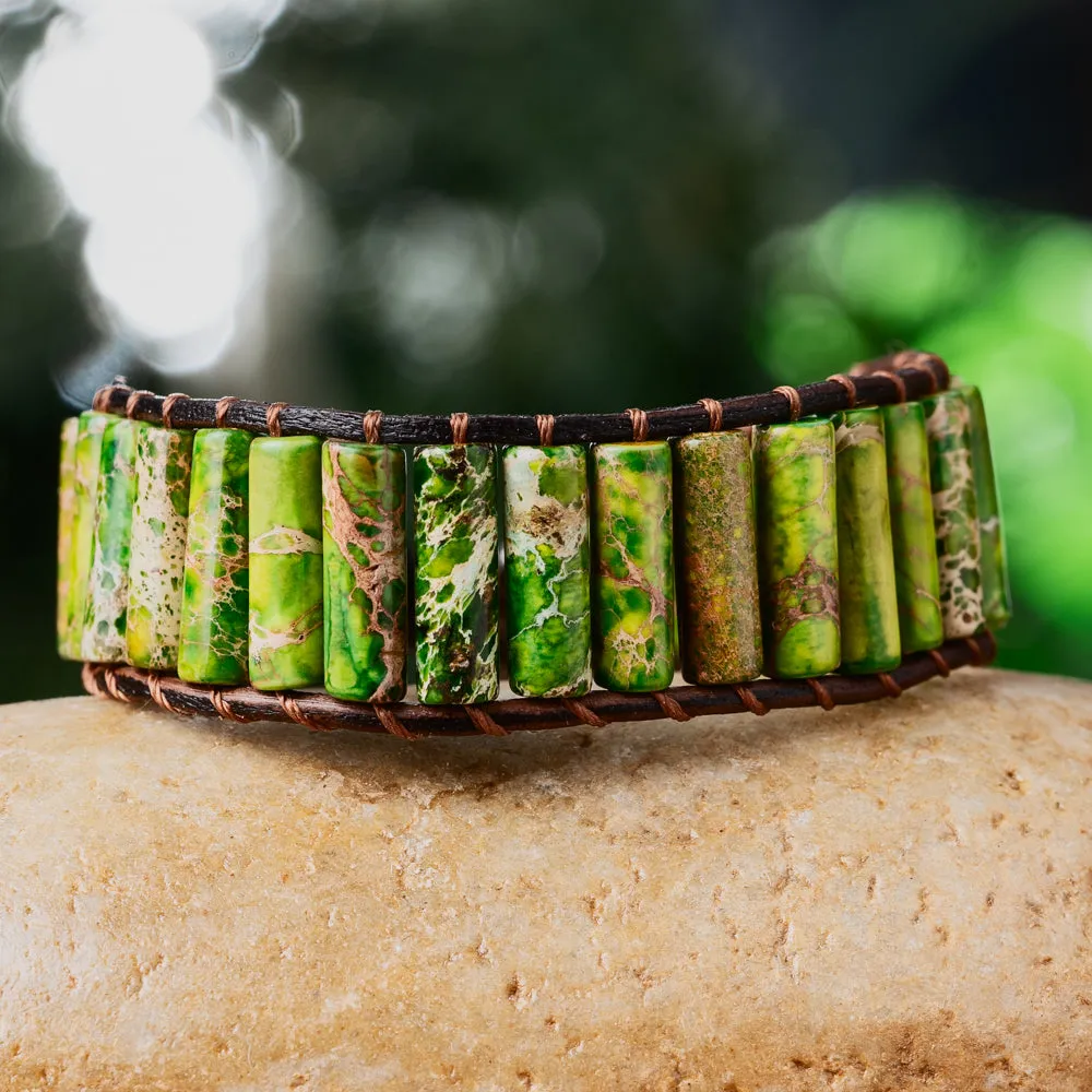 Forest Green Jasper Bracelet