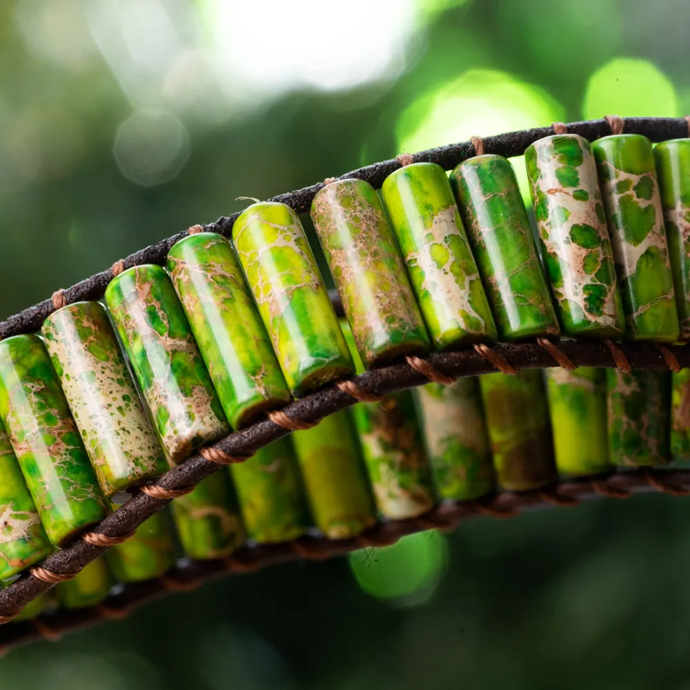 Forest Green Jasper Bracelet