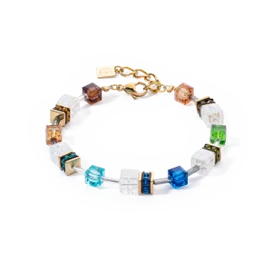 GeoCUBE® Iconic Nature bracelet multicolour gold