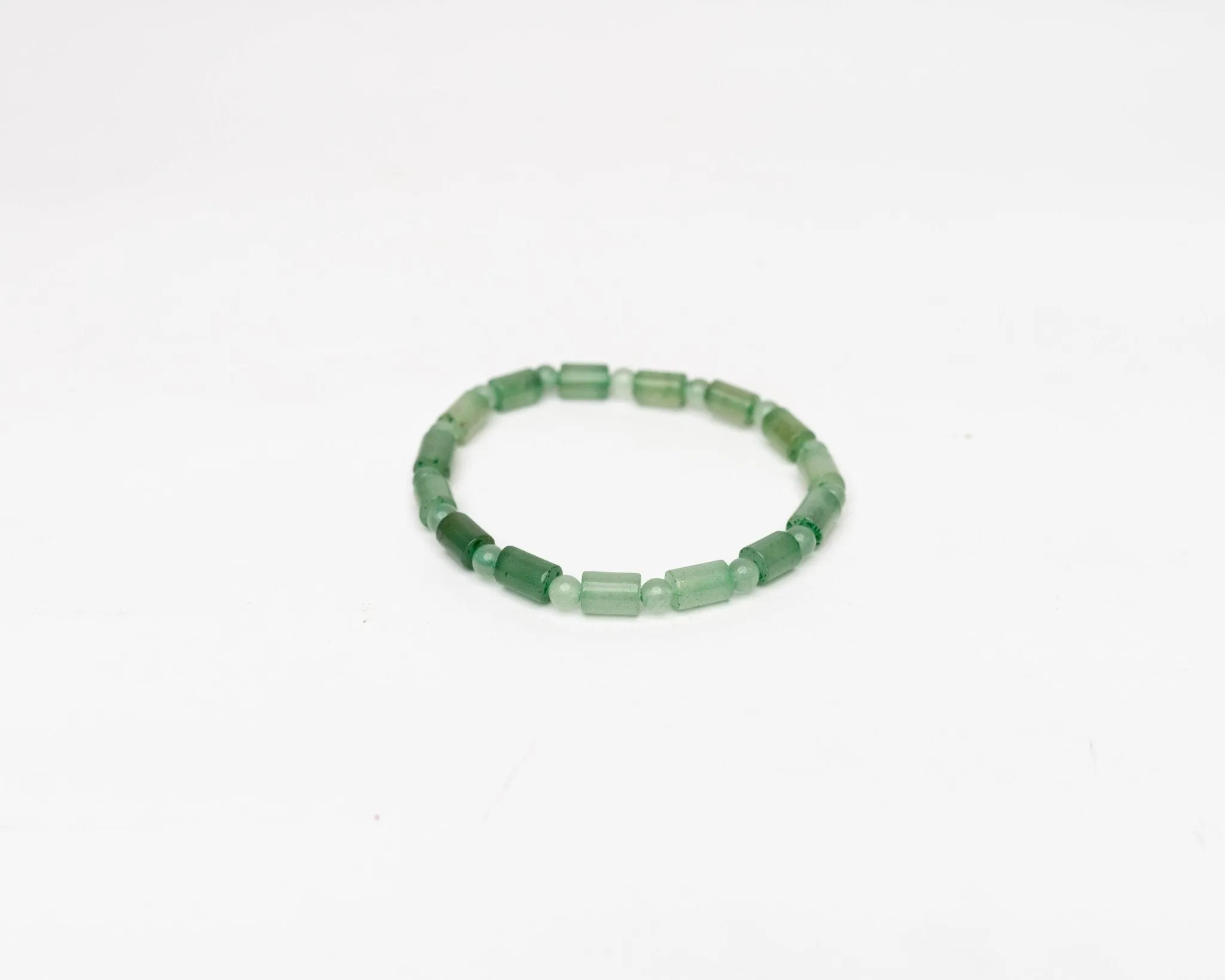 Green Aventurine Cylindrical Bracelet