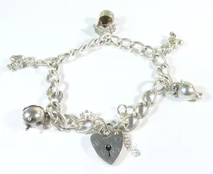 Halloween Gifts For Her Themed Sterling Silver Charm Bracelet 1977