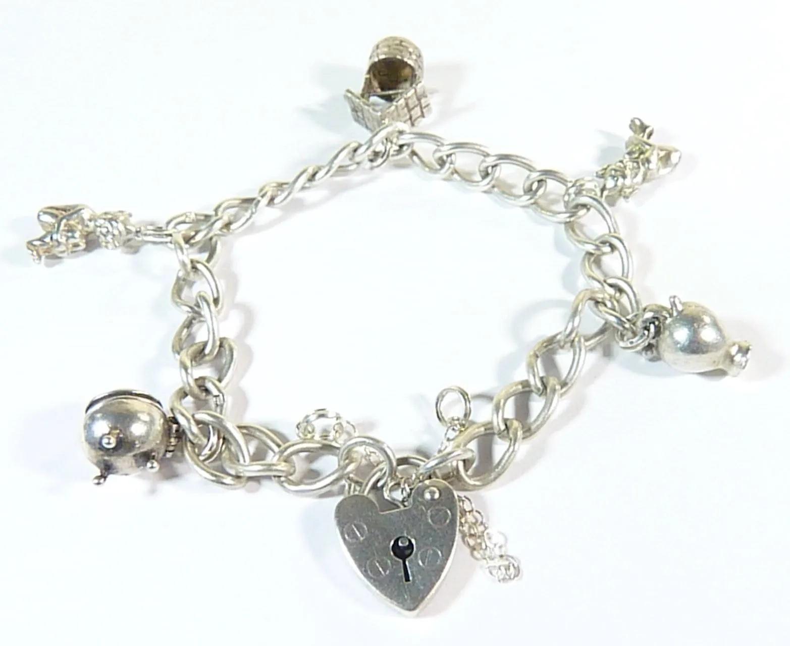 Halloween Gifts For Her Themed Sterling Silver Charm Bracelet 1977
