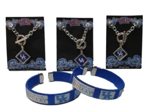 Kentucky Wildcats Jenkins Enterprises Gameday Earring & Bracelet Pack (One Size)