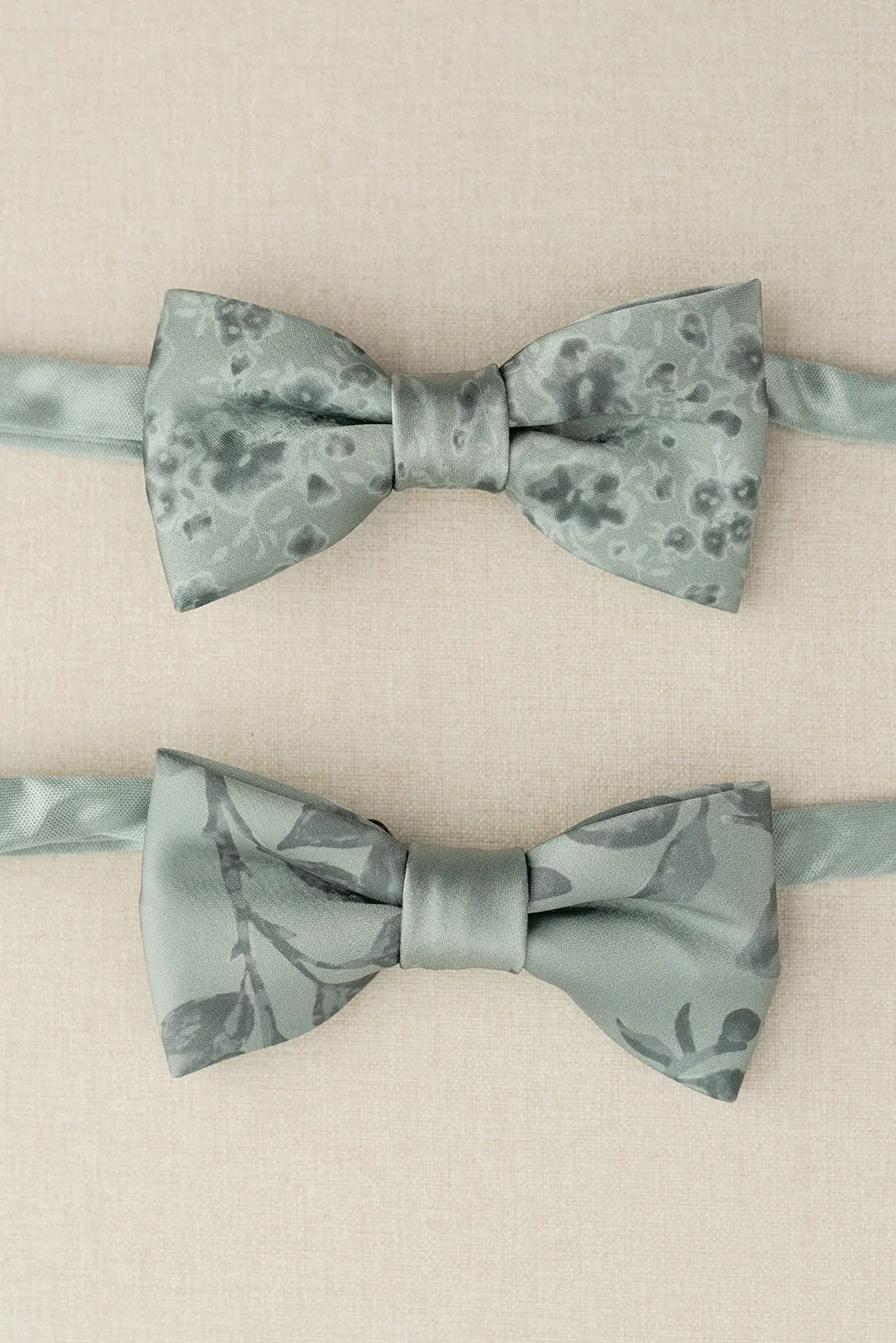 Kids Satin Floral Print Bowtie | Made To Order