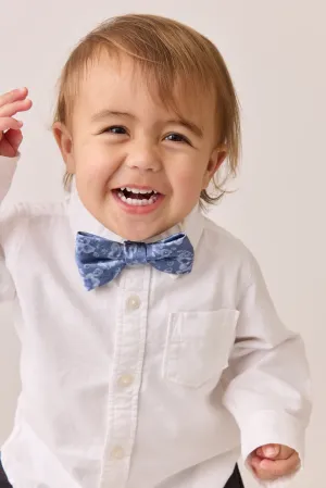 Kids Satin Floral Print Bowtie | Made To Order