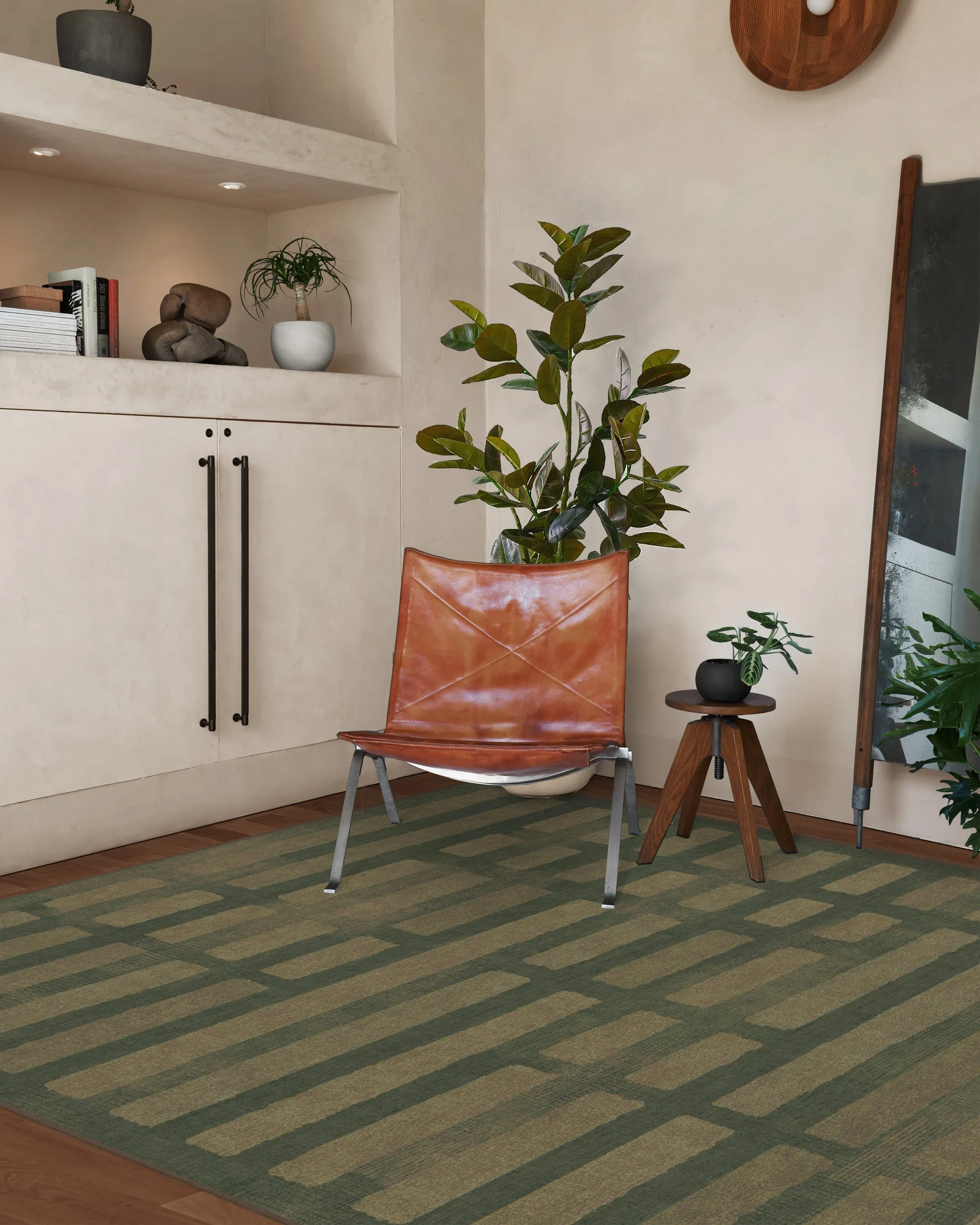 Laine Olive Green Rug