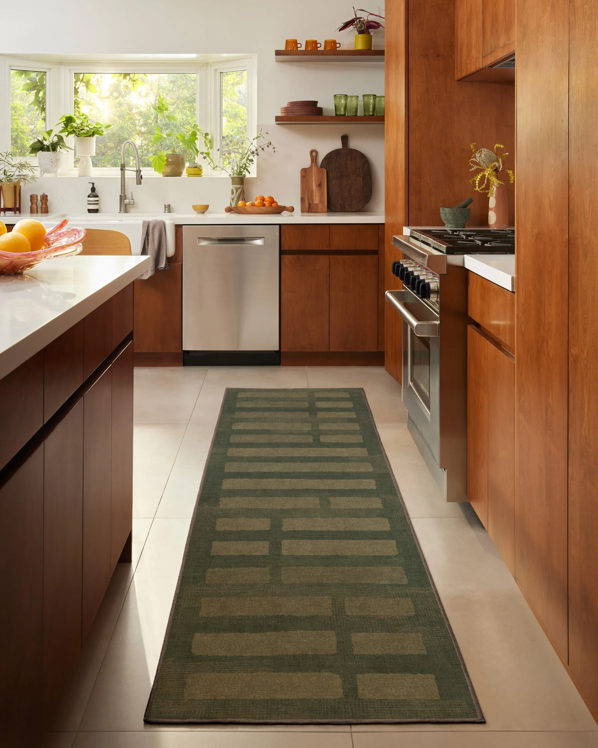 Laine Olive Green Rug