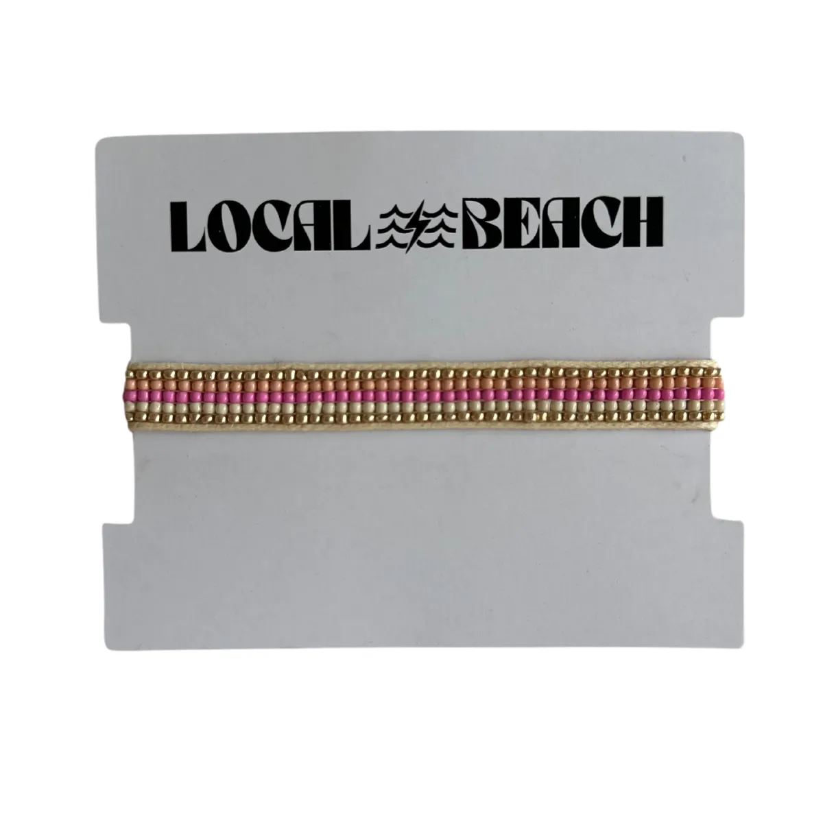 Local Beach Stripe Beaded Bracelet