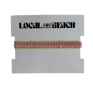Local Beach Stripe Beaded Bracelet