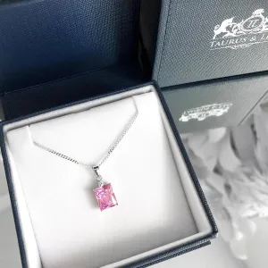 Lucy Pink CZ Pendant