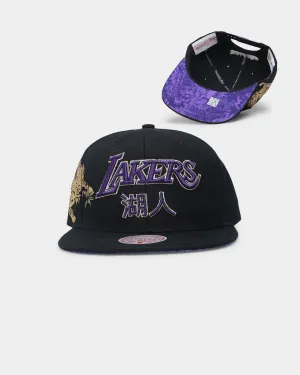 Mitchell & Ness Los Angeles Lakers Water Tiger HWC Snapback Black