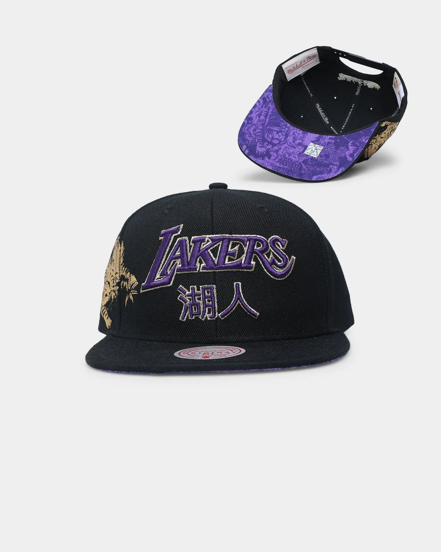 Mitchell & Ness Los Angeles Lakers Water Tiger HWC Snapback Black