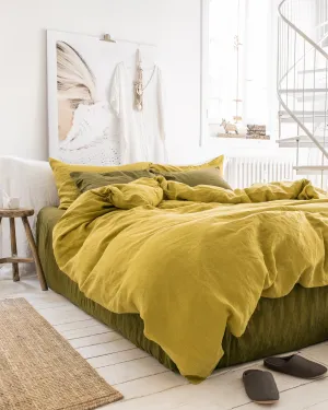 Moss Yellow & Olive Green Bedding Bundle