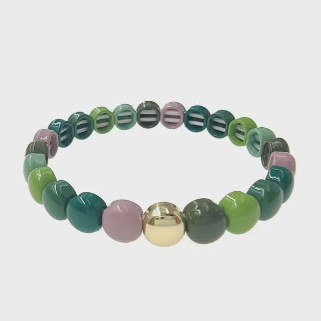 Oclys Oli Half Colored Balls Elastic Bracelet