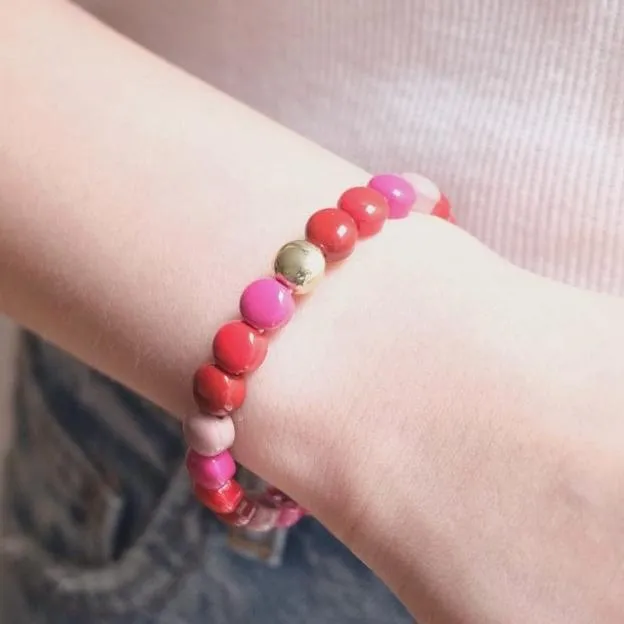 Oclys Oli Half Colored Balls Elastic Bracelet