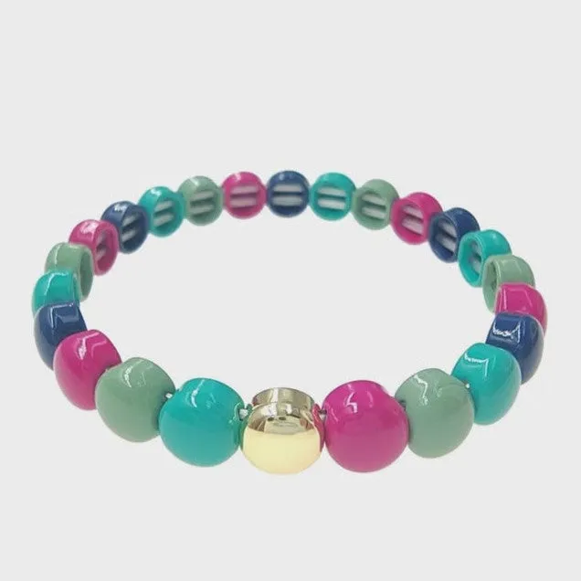 Oclys Oli Half Colored Balls Elastic Bracelet
