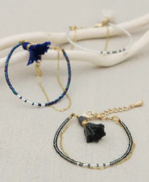 Tassel and Bead Empower Bracelet, Kenya