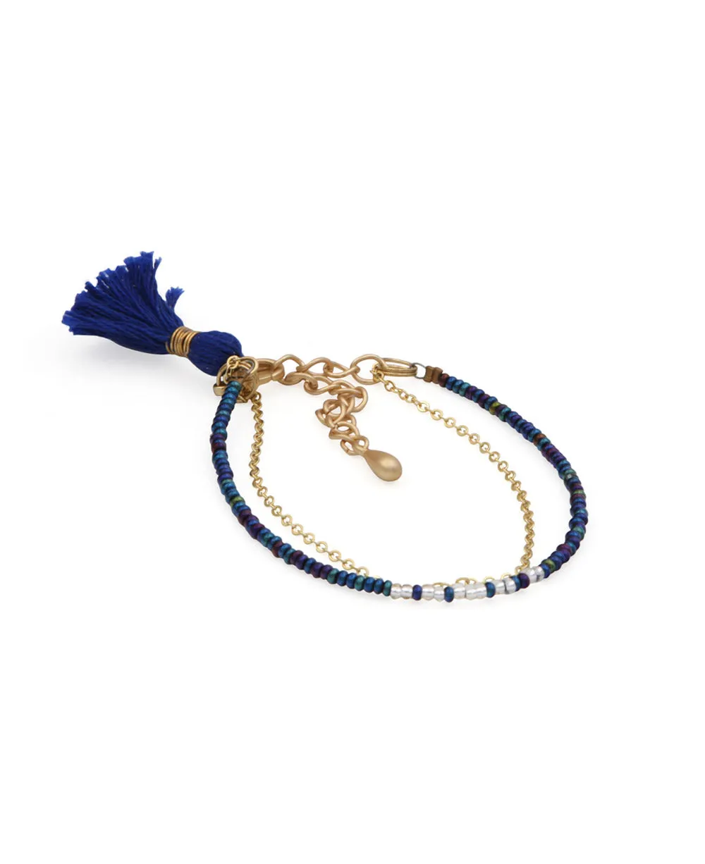 Tassel and Bead Empower Bracelet, Kenya