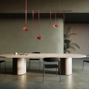 Trendy DIY Long Belt Black Orange Pendant Light Chandelier Luminaire Suspension Lamp For Living Room Bedroom Foyer Dining Room