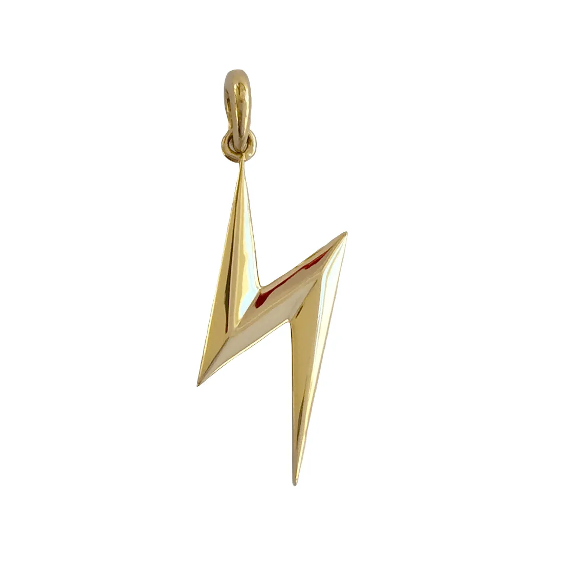 Yellow Gold Bolt Pendant